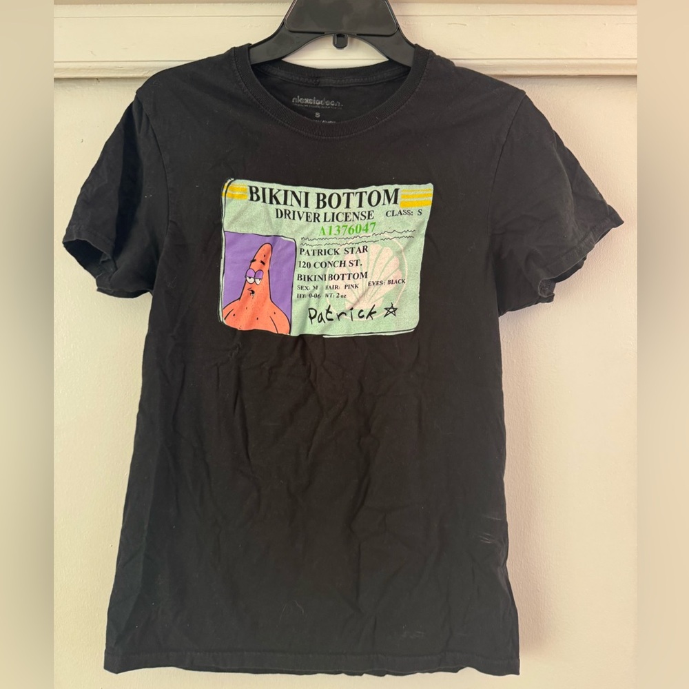 Unisex Nickelodeon Small Black T- Shirt